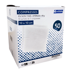Compresses non tissées STÉRILES - EUROMEDIS