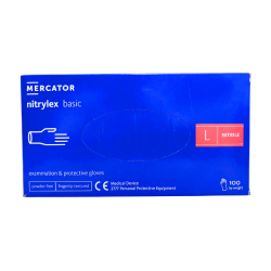 Gants d&#039;examen Nitrile non poudrés - MERCATOR
