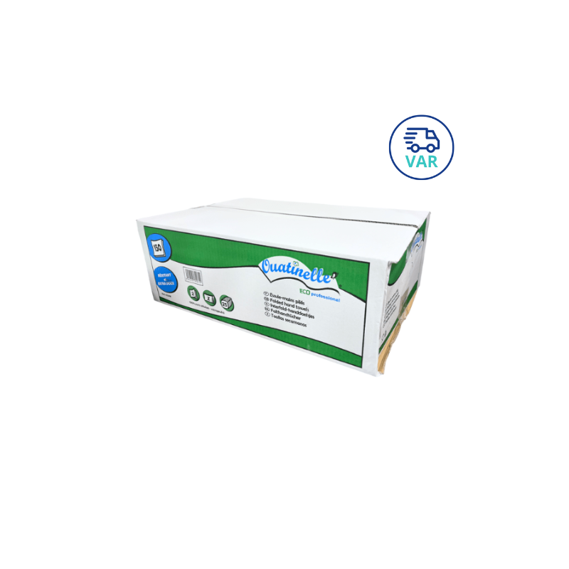 Essuie-mains plié - 25 paquets de 150 feuilles (Livraison VAR - 83)