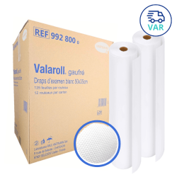 Draps d’examen gaufrés  - 135 formats 50 x 35 cm livraison var