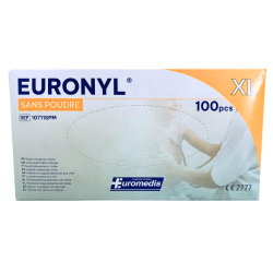 Gants d’examen vinyle non poudrés – EURONYL
