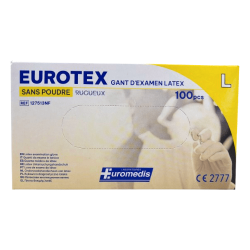 Gants d’examen latex non poudrés – EUROTEX